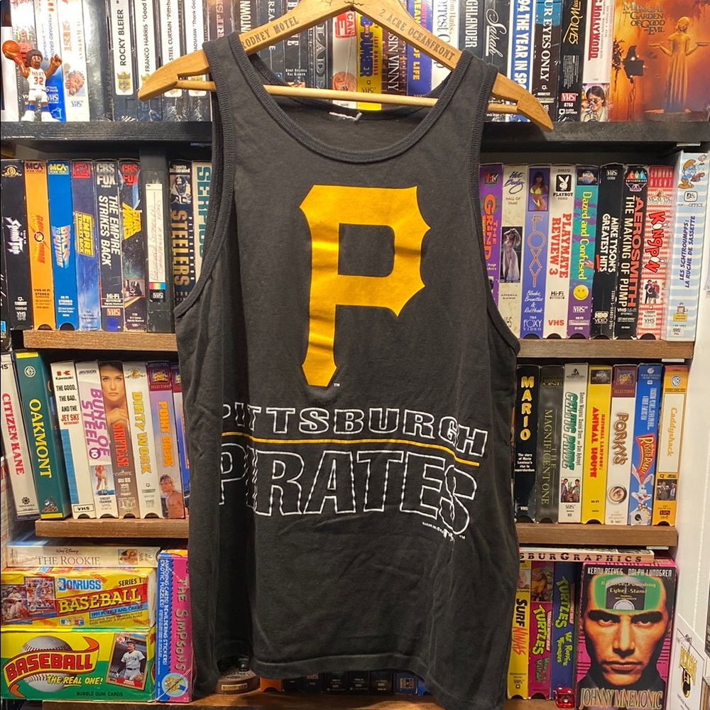 L-XL VINTAGE ‘92 SINGLE STITCH Pittsburgh Pirates Tank Top
